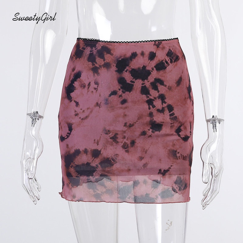 Chân Váy Ngắn Lưng Cao Dáng Ôm In Họa Tiết Hoa Tương Phản Thời Trang 2022 Cho Nữ