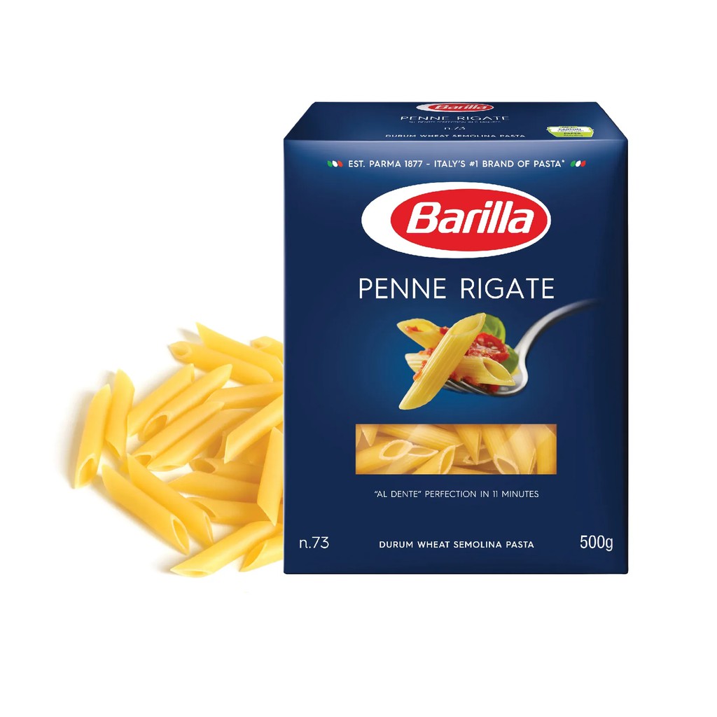 Mỳ nui Barilla hình ống tre các cỡ Penne 500g