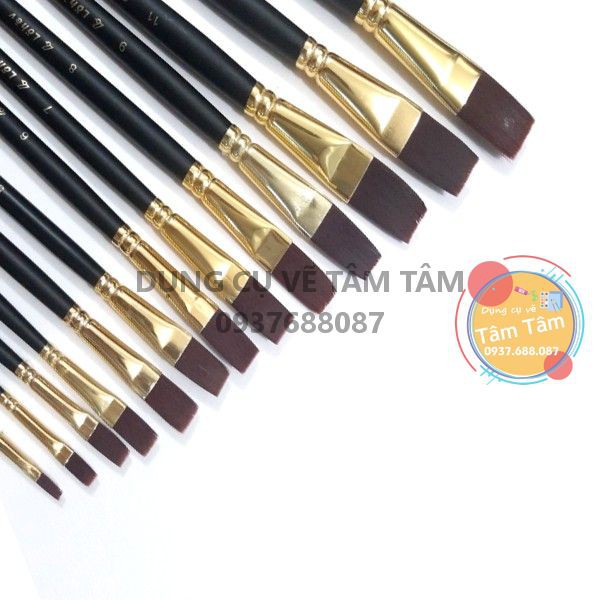 [ TÂM TÂM ]-Cọ đầu vuông S68, Cọ đầu bằng bán lẻ theo size-