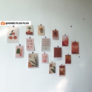 Set 15 Tấm Thẻ Họa Tiết Hoa Nghệ Thuật Trang Trí Tường Ký Túc Xá