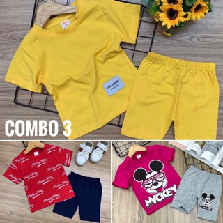 Combo 3 bộ ngố bé gái (10-25kg)