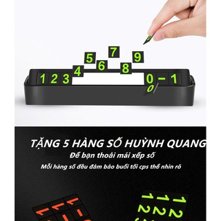 Bảng ghi số điện thoại trên xe oto phát quang