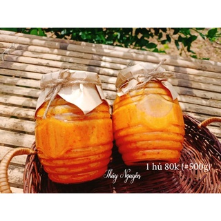 Sốt ớt sim lá chanh, hủ thủy tinh 500g 80k