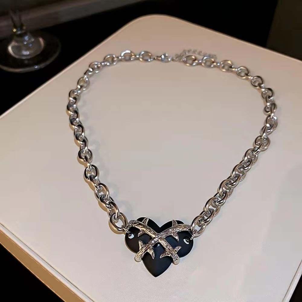 Vòng cổ Hình Trái Tim VANES1 Phong Cách Hip Hop Cho Nữ