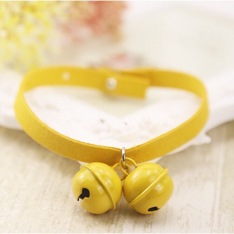 VÒNG CỔ CHO THÚ CƯNG LOẠI 2 CHUÔNG 1 MÀU