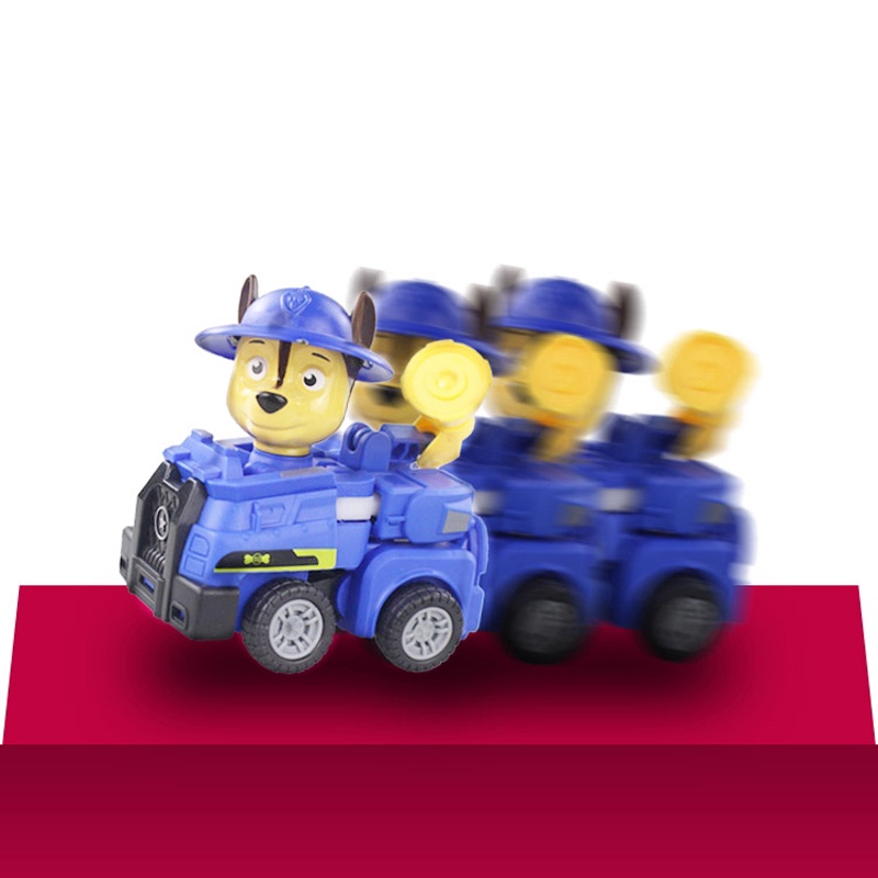 4 Styles Paw Patrol Transformer Robot Car Educational Toys For Kids