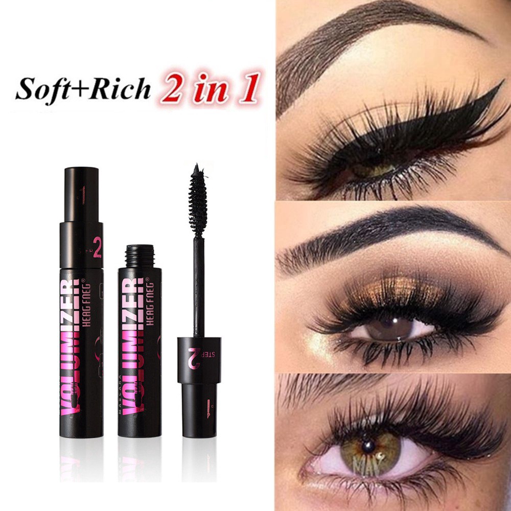 [Hàng mới về] Mascara thiết kế 2 trong 1 làm cong / dài và dày mi tiện dụng | BigBuy360 - bigbuy360.vn
