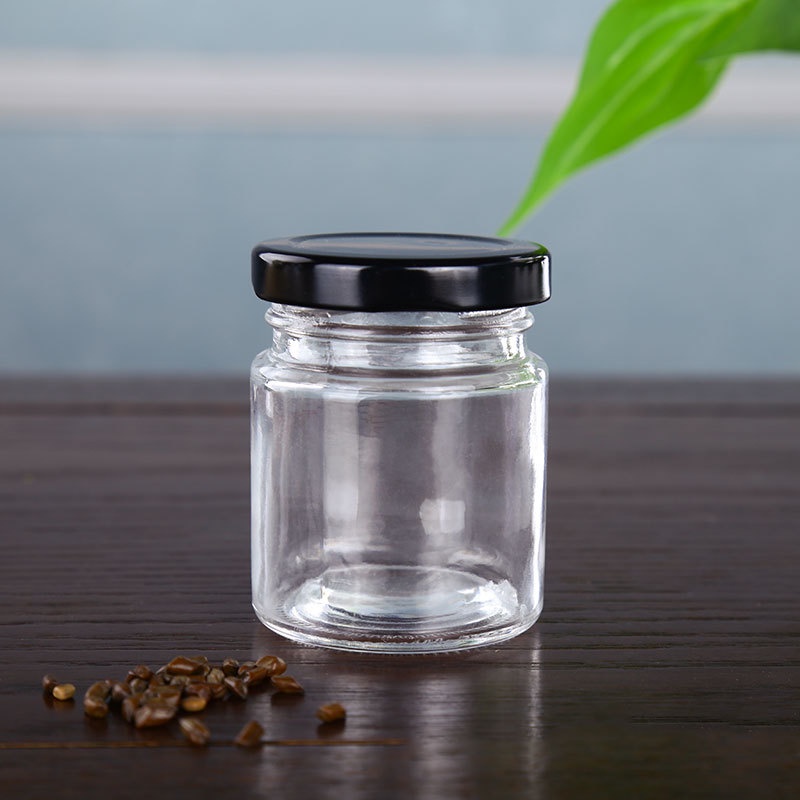 Hũ thuỷ tinh nắp thiếc 100ml làm sữa chua, bánh flan, chưng yến, đựng bột, mứt (màu nắp ngẫu nhiên)