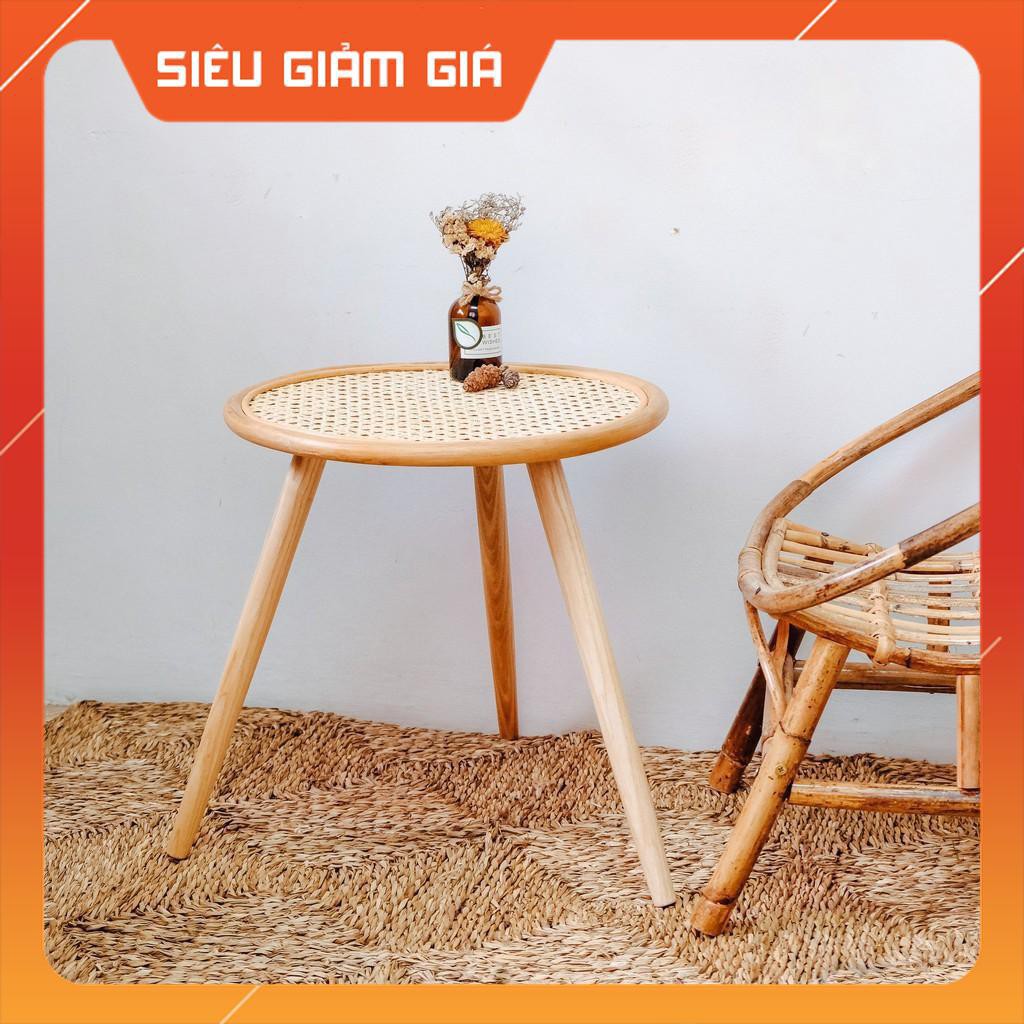 [Giá Sập Sàn] bàn mây tre chân bàn gấp gọn