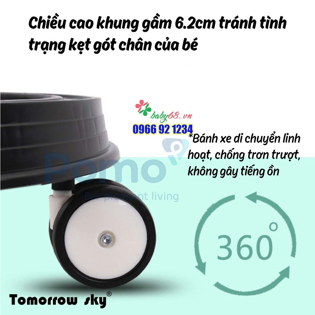 Xe tập đi cao cấp nâng hạ độ cao Tomorrow Sky X6