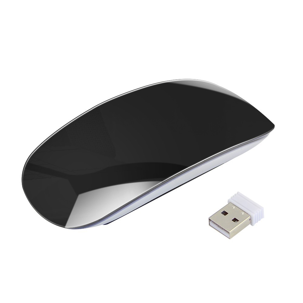 Touch Magic Wireless Mouse Ergonomic Ultra Thin USB Optical Mice 1600DPI Máy Tính Mouse For Apple Macbook PC