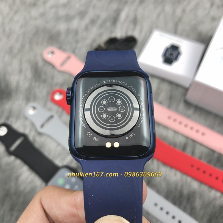 [SMART WATCH HW12] Đồng hồ thông minh HW12 - Thay hình nền - Seri 6, 40mm - Màn hình tràn viền - Nút xoay - Chống nước