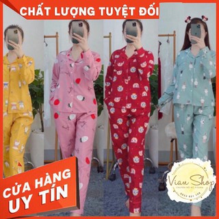 Đồ bộ pijama, Bộ đồ pijama kate Thái tay dài quần dài