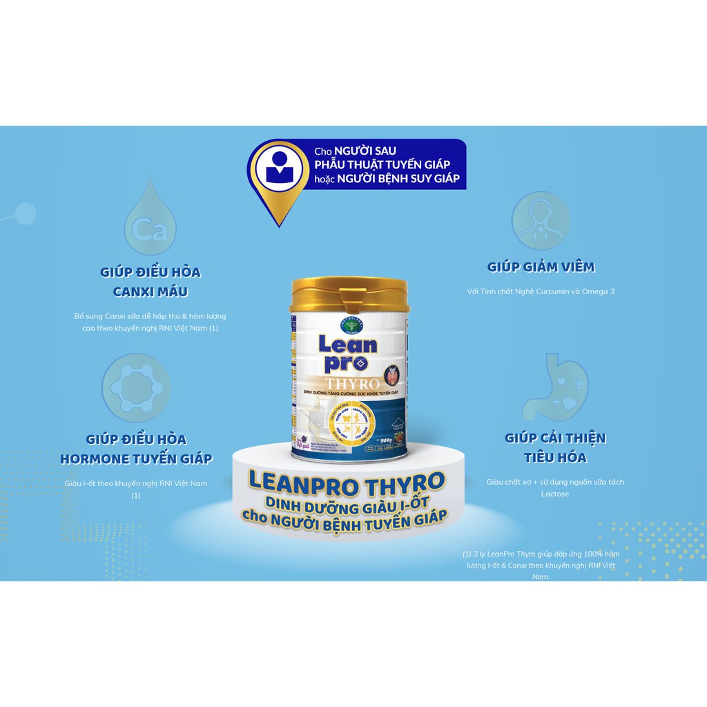 Sữa Lean Pro Thyro  400gr (Dinh Dưỡng Tăng Cường Sức Khỏe Tuyến Giáp)