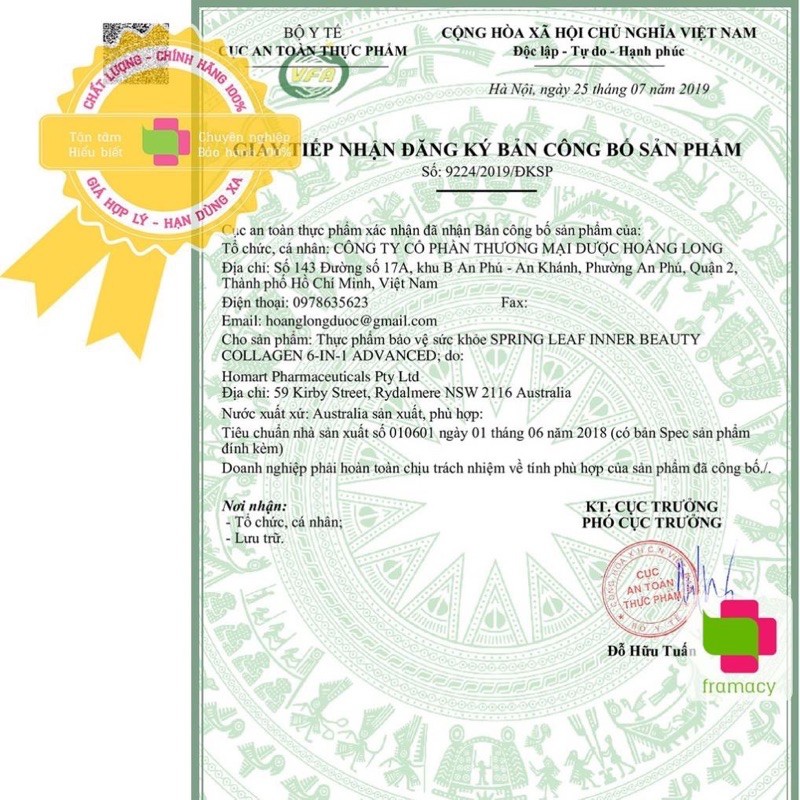 Collagen 6 in 1 springleaf | Thế Giới Skin Care