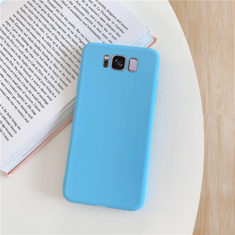 Ốp lưng điện thoại bằng TPU silicon mềm màu kẹo ngọt ngào cho Samsung Galaxy S7 Edge S8 S9 S10 Plus