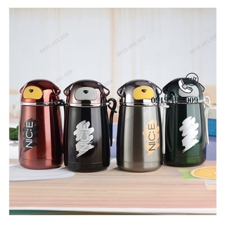 Bình giữ nhiệt hàn quốc tai gấu siêu kute