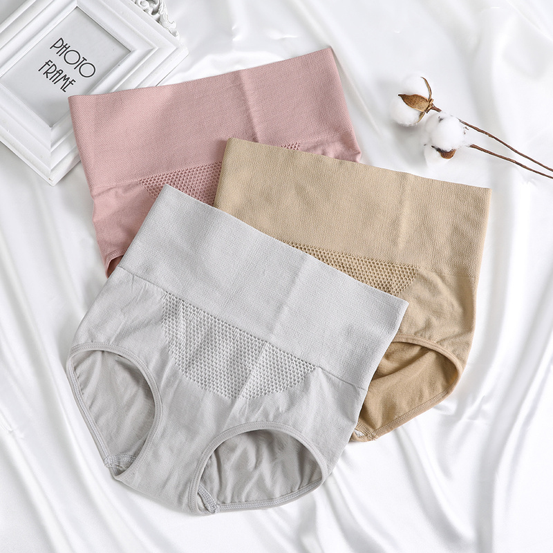 Quần Lót LEVAO Cotton Lưng Cao Định Hình 3d Cho Nữ
