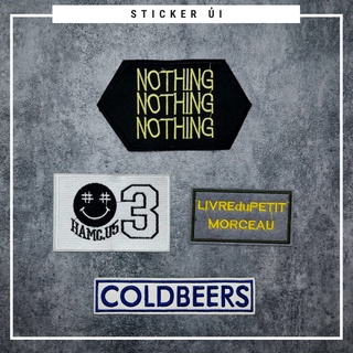 Sticker ủi áo Cao cấp - CÓ SẴN KEO ỦI - sticker vải dùng làm miếng vá áo, phụ kiện trang trí quần áo, balo, giày, nón