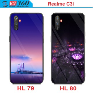 Ốp Lưng Kính Nano Realme C3i Phủ Bóng - in theo yêu cầu