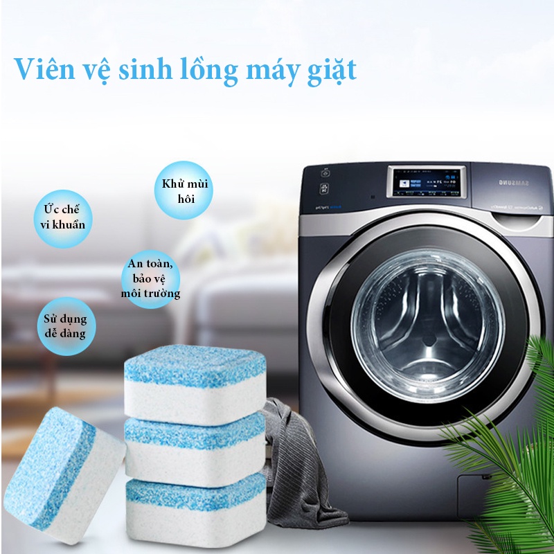 Viên Tẩy Vệ Sinh Lồng Máy Giặt - Diệt Khuẩn - Khử Mốc - Loại Bỏ Chất Cặn Trong Máy Giặt  Hiệu Quả - VVS01 - Gia Dụng Tẹo