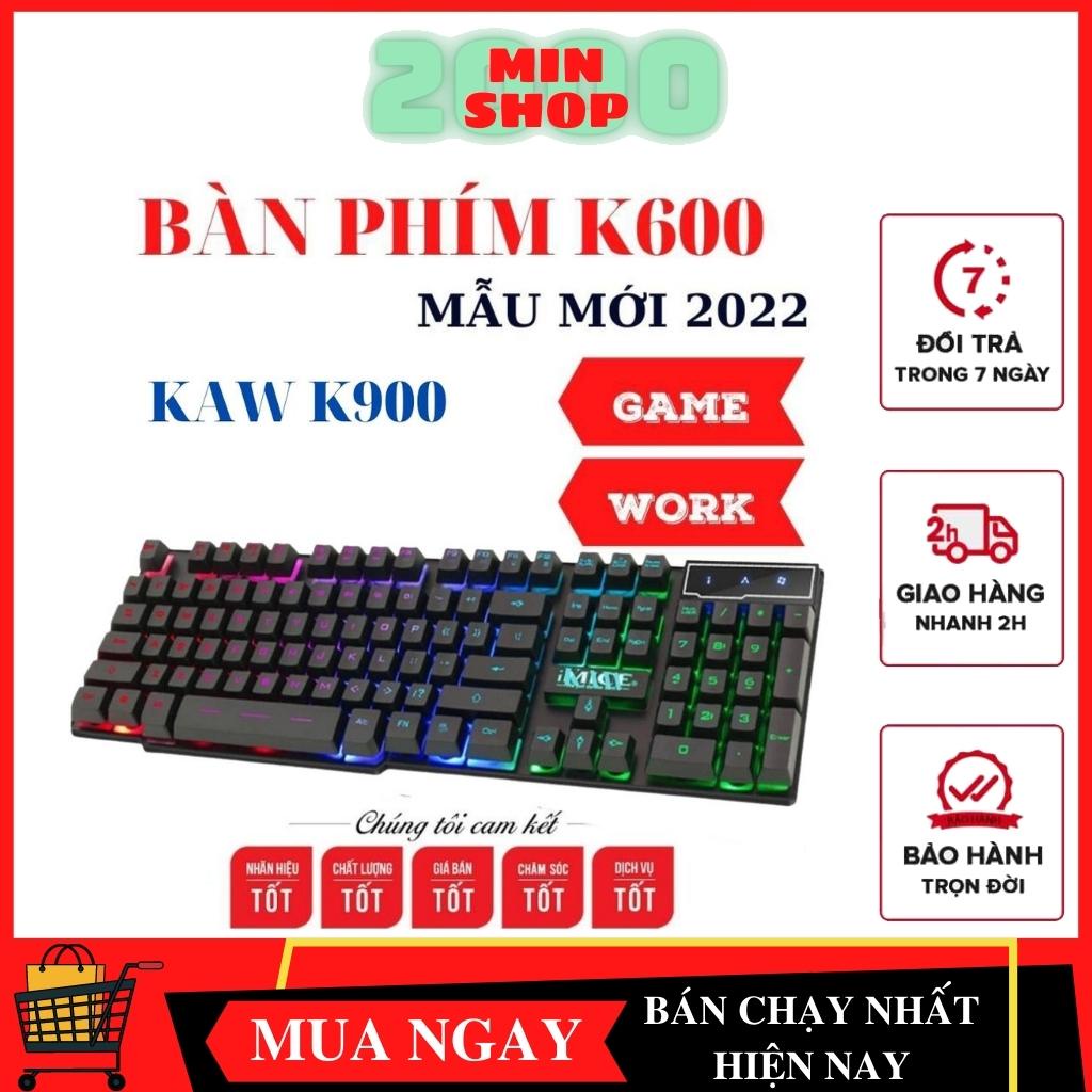 Bàn Phím Đẹp, Bàn Phím Máy Tính Có Dây Bàn Phím K600 Cao Cấp Tích Hợp Đèn Led Siêu Đẹp Tương Thich Với Mọi Hệ Điều Hành