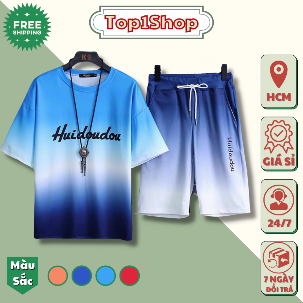 Đồ bộ nam HUIDOUDOU Loang Màu chất thun lạnh cao cấp