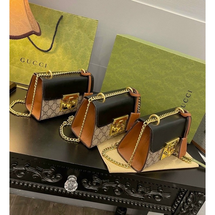 Túi đeo chéo guccii khoá miu size 20