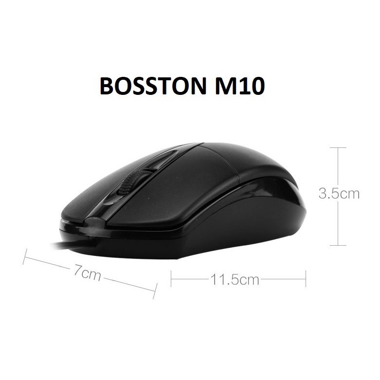 Chuột Vi Tính Có Dây Chuyên Game Bosston M10 Hàng Chính Hãng (Bảo Hành 6 Tháng) - SENCASE