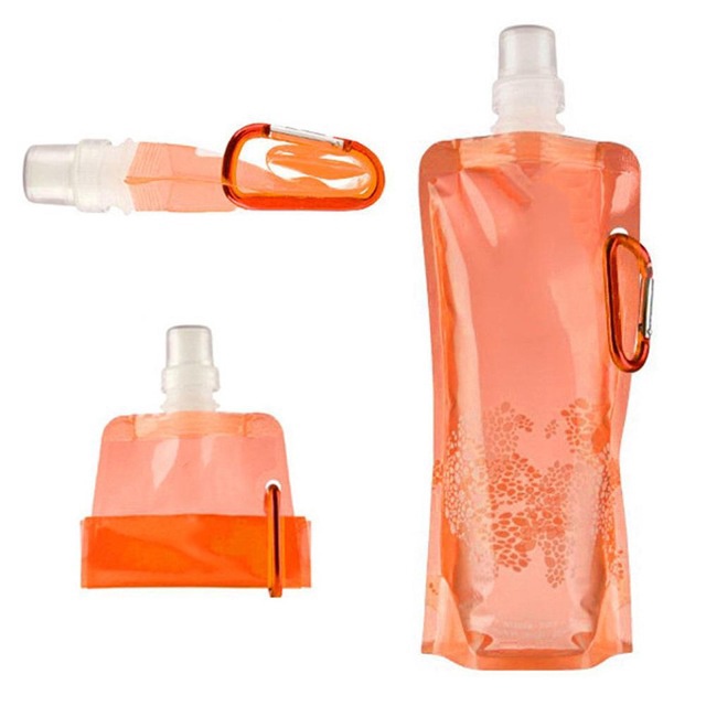 Bình đựng nước 400ml có thể gấp gọn tiện lợi cho hoạt động ngoài trời