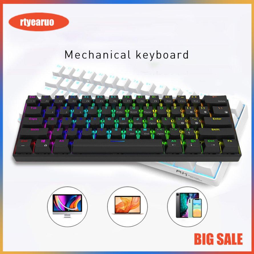 Bàn Phím Cơ 61 Phím Rgb 17 Chế Độ