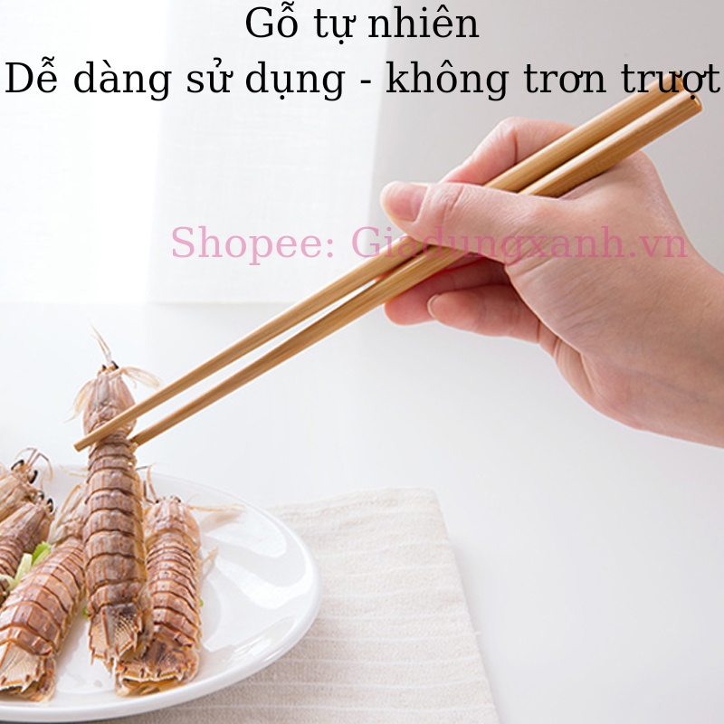 Đũa gỗ cao cấp Nhật Bản an toàn không bị mốc đũa gỗ nhà hàng