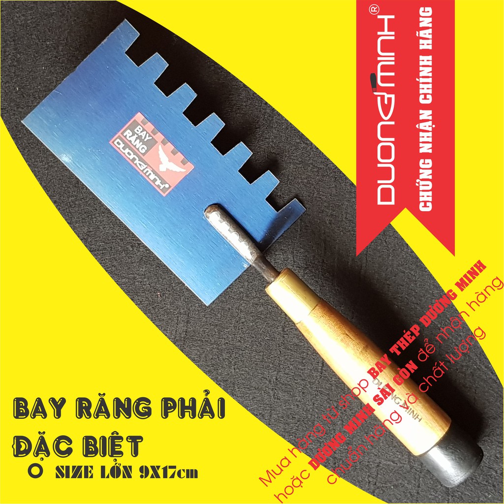 Bay RĂNG CƯA Đặc biệt - DƯƠNG MINH - thép lưỡi cưa, ốp lát, cao cấp, xây dựng, thợ hồ, xây tô