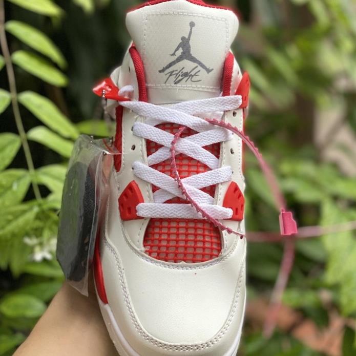 Giày Jordan 4 Fire Red High Quality Nam Nữ - Giày JD4 Thể Thao Bóng Rổ Trắng Đỏ [FREESHIP + HỘP GIÀY + HỘP BẢO VỆ] | BigBuy360 - bigbuy360.vn