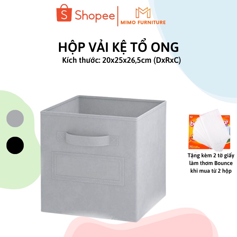Hộp Vải Kệ Tổ Ong, Hộp Đựng Đồ Đa Năng Cho Kệ Sách Nhiều Tầng, Thùng Vải Không Dệt Chống Ẩm Mốc Có Thể Gấp Gọn