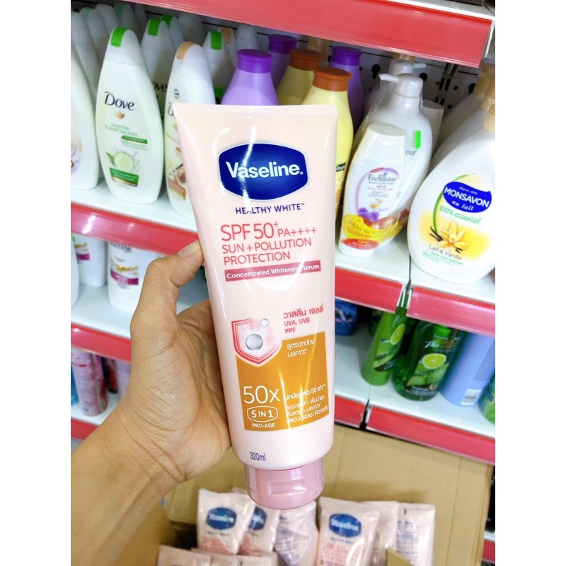 dưỡng thể Vaseline 50X thái lan 320ml