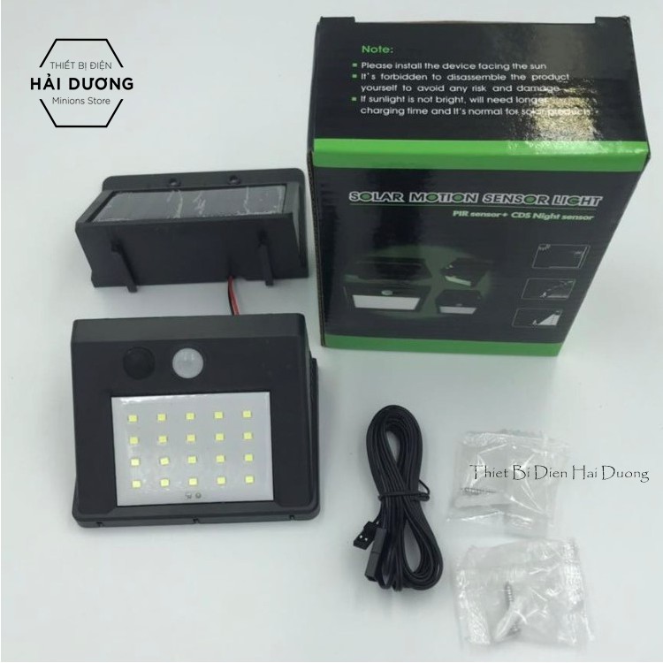 Combo 3-4 Đèn Pha Led Di Động Cảm Biến Năng Lượng Mặt Trời ( 30 mắt led ) Pin tách rời - cảm biến 3 chế độ