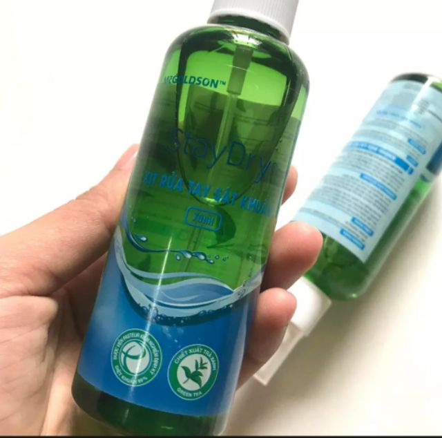 Xịt rửa tay sát khuẩn 70ml StayDry - McGoldson - Việt Nam