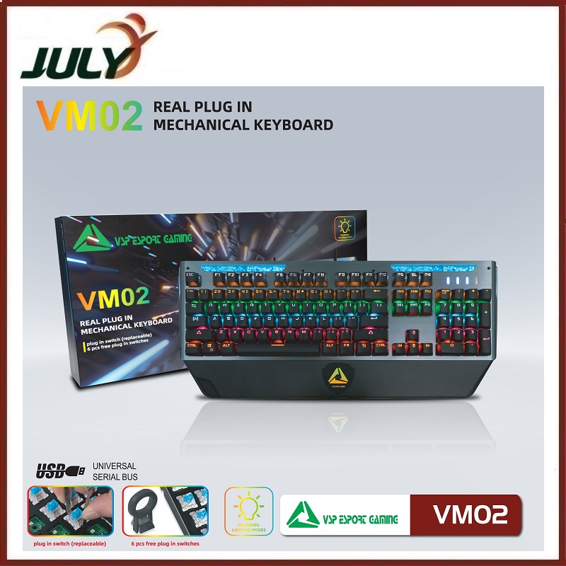 Bàn Phím Cơ VSP VM02 Chuyên Gaming
