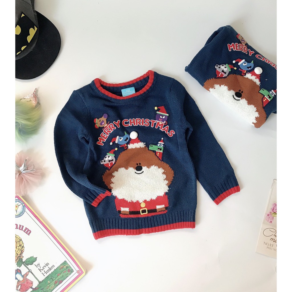 Áo len Noel cực xinh hình nổi 3D cho bé