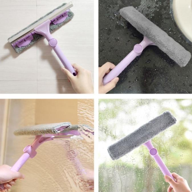 Cây lau kính đa năng thiết kế xoay 360 độ- dụng cụ lau kiếng vệ sinh nhà cửa