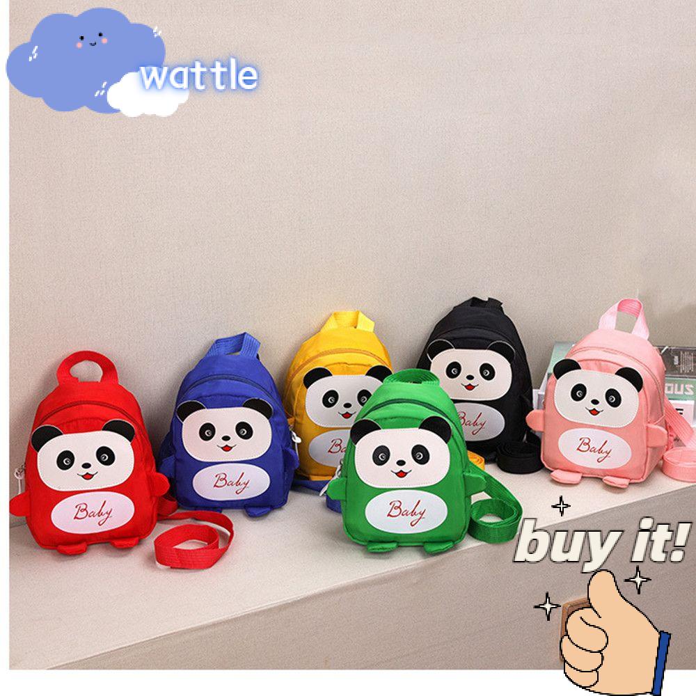Ba Lô Nylon Mini Chống Thất Lạc Hình Gấu Trúc Hoạt Hình Nhiều Màu Dễ Thương Cho Bé Trai Và Gái