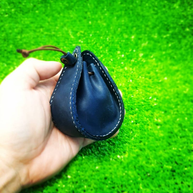 Móc khoá túm da bò thật - handmade da thật