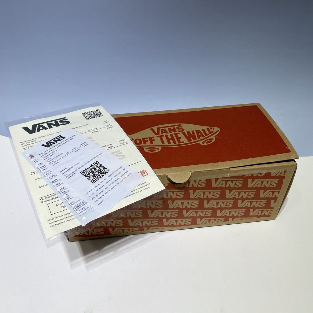 PK Hộp giấy carton Vans Đỏ đựng giày dép quần áo mũ nón gói quà đóng hàng giá rẻ kèm bill thẻ giấy lụa nhật