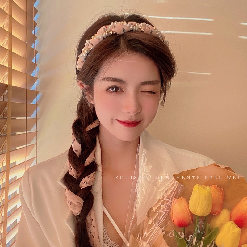 Dây buộc lụa dùng để bện tóc và kết tóc hoa nhí ngọt ngào dễ thương phong cách Nhật Bản Hàn Quốc