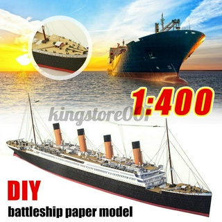 Bộ Mô Hình Bánh Xe Tàu Titanic Bằng Giấy Tỉ Lệ 1: 400