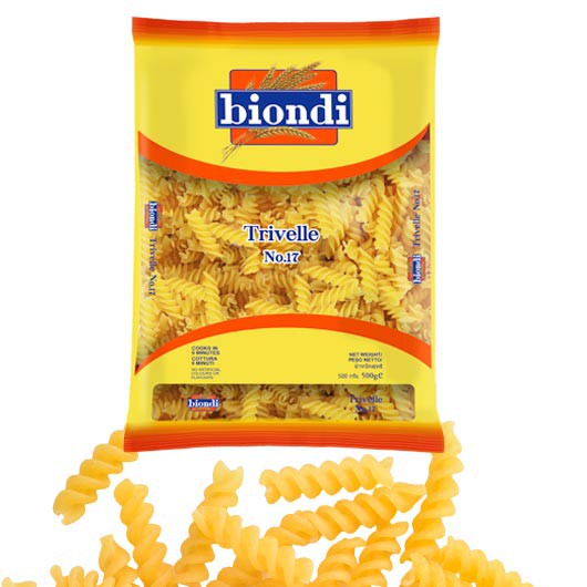 Nui Xoắn Trivelle Số 17 Biondi 500g (Thương Hiệu Úc - SX Thái Lan)
