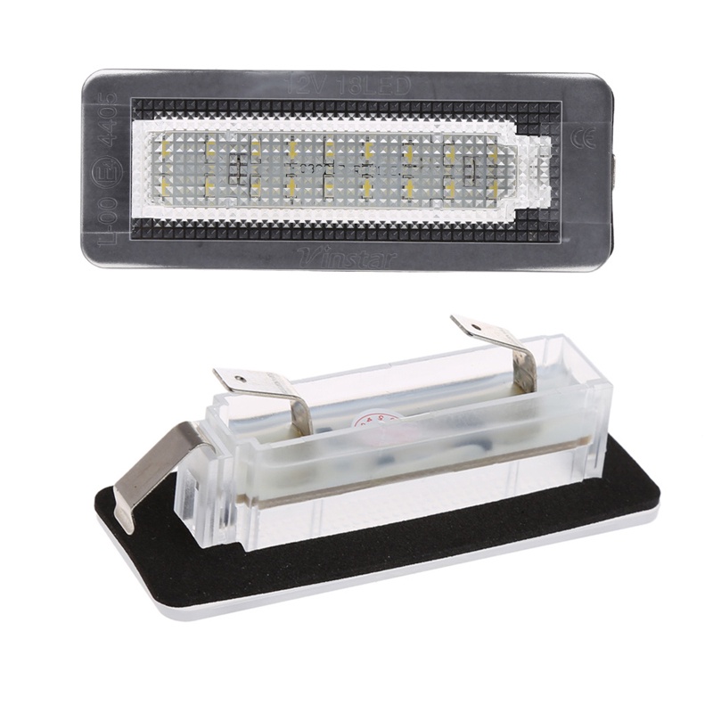 Bộ 2 Đèn LED SMD 18 Bóng 12V Chiếu Biển Số Xe Hơi