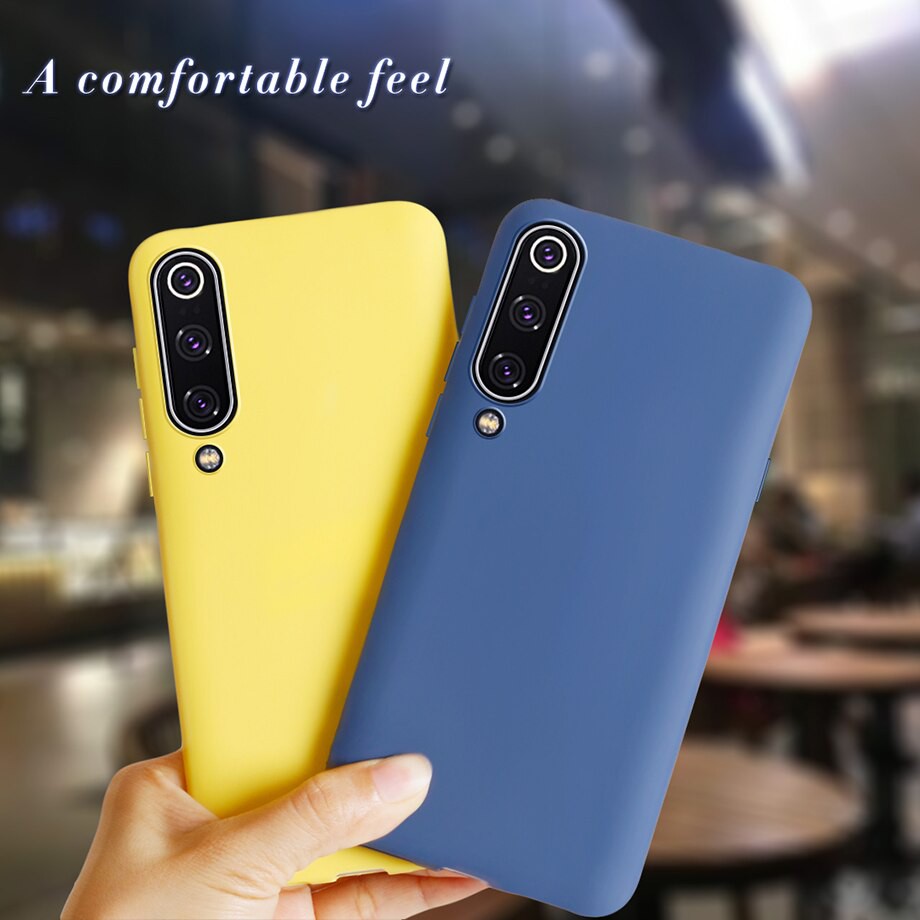 Ốp điện thoại màu trơn đơn giản xinh xắn cho Xiaomi Mi 9 Se Xiaomi Mi 9se Mi9 9se
