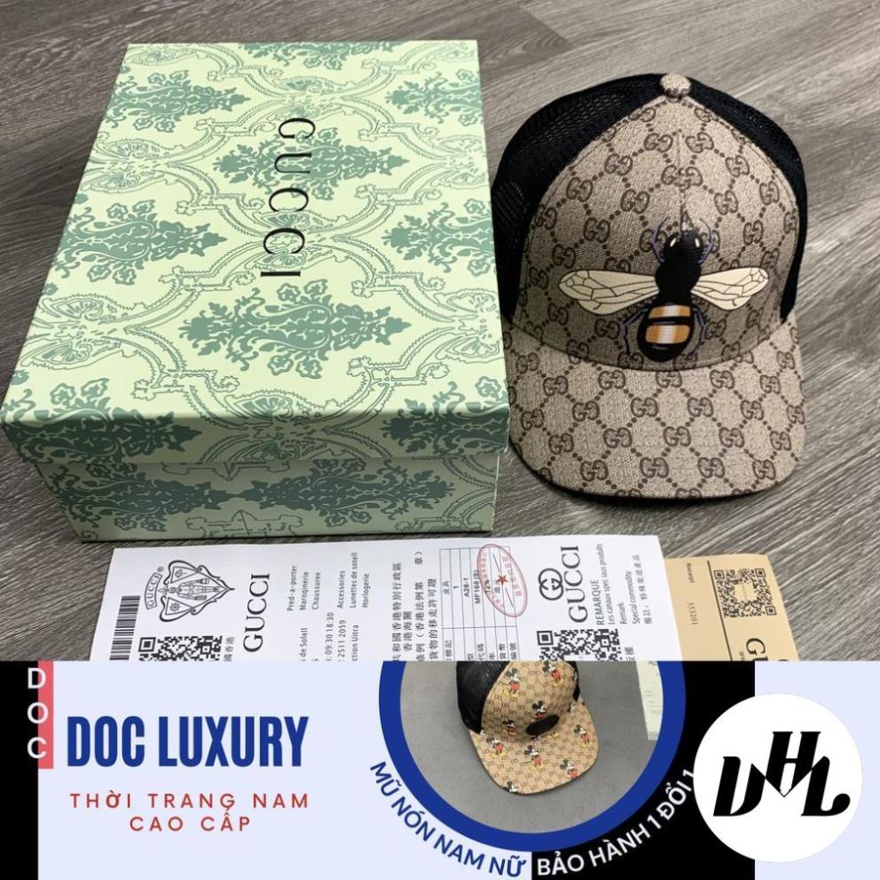 Nón gucci cao cấp sói đỏ hoa văn họa tiết sắc nét form chuẩn dáng ôm đầu